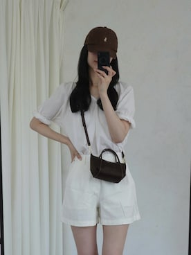 「gemeil（ジェムイル）のアイテム」を使った、yukinaさん（レディース・171cm）の夏コーディネート
