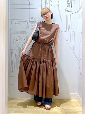 「アイテム（ワンピース/ドレス）」を使った、HIYORIさん（レディース・158cm・20代）の夏コーディネート