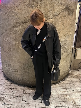 「apres jour mignon（アプレジュールミニョン）のアイテム（その他アウター）」を使った、mariyaさん（レディース・162cm）の春コーディネート