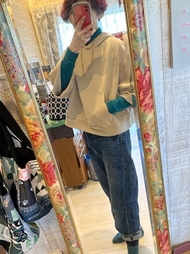 「ichi（イチ）のアイテム（パンツ）」を使った、akimamajijiさん（レディース・160cm）の冬コーディネート