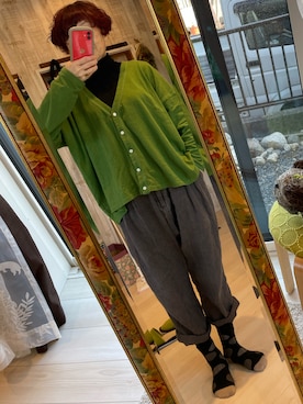 「DEEP BLUE（ディープブルー）のアイテム（トップス）」を使った、akimamajijiさん（レディース・160cm）の冬コーディネート