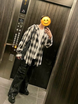 「アイテム（カーゴパンツ）」を使った、eisei0820さん（メンズ・177cm）の秋コーディネート