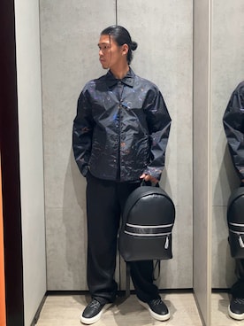 「ARMANI EXCHANGE（アルマーニエクスチェンジ）のアイテム」を使った、TAKUYAさん（メンズ・174cm）の春コーディネート