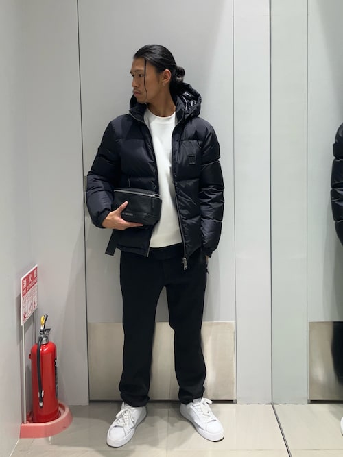 A|X アルマーニ エクスチェンジ】ICON フーデッドダウンジャケット