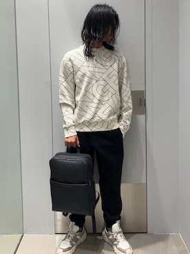「ARMANI EXCHANGE（アルマーニエクスチェンジ）のアイテム」を使った、TAKUYAさん（メンズ・174cm）の春コーディネート