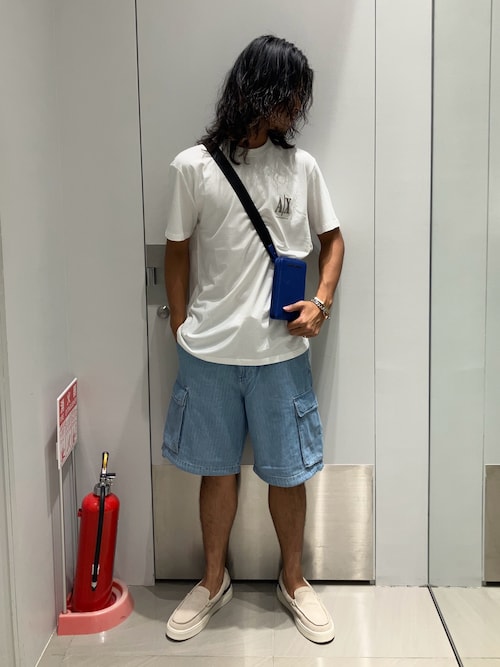 ARMANI EXCHANGE ハーフパンツ カーゴパンツ 短パン 「A|X アルマーニ