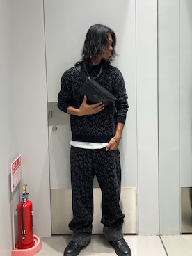 「ARMANI EXCHANGE（アルマーニエクスチェンジ）のアイテム」を使った、TAKUYAさん（メンズ・174cm）の冬コーディネート