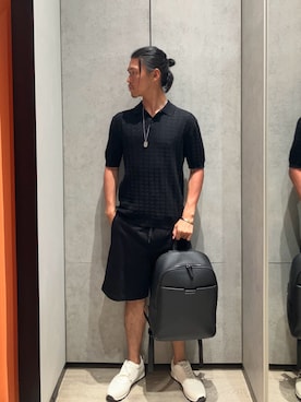 「armaniexchange」｜TAKUYAさん（メンズ・174cm）の秋コーディネート