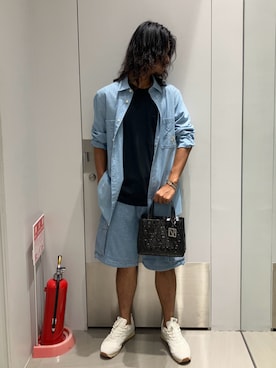 「アイテム（ハンドバッグ）」を使った、TAKUYAさん（メンズ・174cm）の秋コーディネート