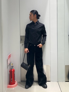 「ARMANI EXCHANGE（アルマーニエクスチェンジ）のアイテム」を使った、TAKUYAさん（メンズ・174cm）の冬コーディネート