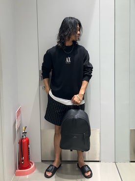 「アイテム（バックパック/リュック）」を使った、TAKUYAさん（メンズ・174cm）の冬コーディネート