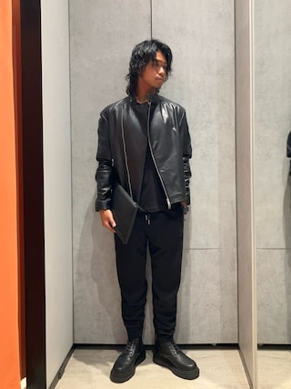 アルマーニエクスチェンジレザージャケット ARMANI EXCHANGE レザージャケット ライダース 「A|X アルマーニ