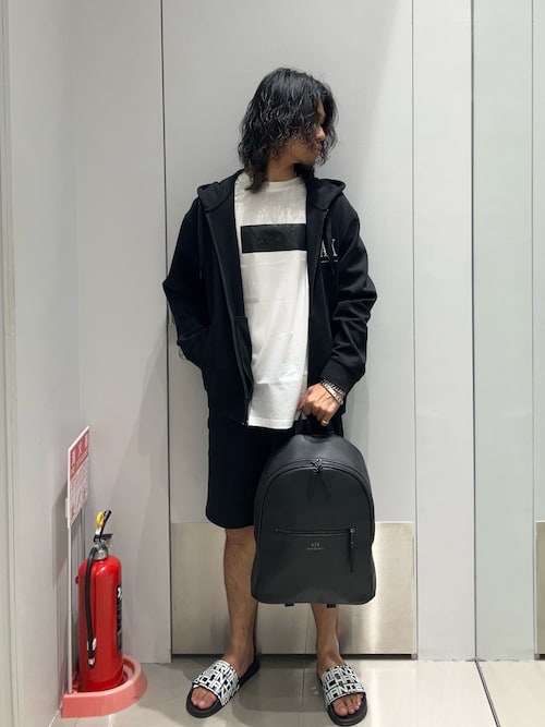 EMPORIO ARMANI ロゴバックパック undefined