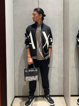 「armaniexchange」｜TAKUYAさん（メンズ・174cm）の秋コーディネート