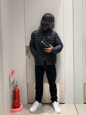 「アイテム（ボディバッグ/ウエストポーチ）」を使った、TAKUYAさん（メンズ・174cm）の秋コーディネート