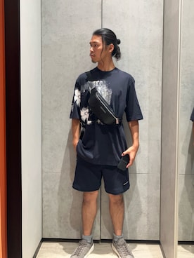 「アイテム（カードケース）」を使った、TAKUYAさん（メンズ・174cm）の夏コーディネート