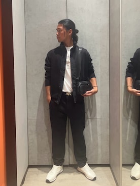 「armaniexchange」｜TAKUYAさん（メンズ・174cm）の秋コーディネート