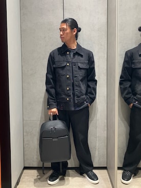 「ARMANI EXCHANGE（アルマーニエクスチェンジ）のアイテム」を使った、TAKUYAさん（メンズ・174cm）の春コーディネート