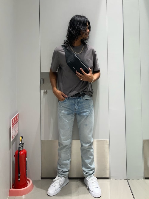 A|X アルマーニ エクスチェンジ】AXロゴ ボディバッグ/ウエストポーチ