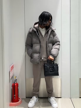 「アイテム（ハンドバッグ）」を使った、TAKUYAさん（メンズ・174cm）の冬コーディネート