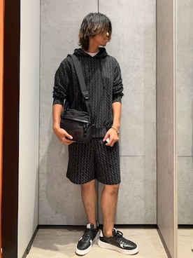 「フェスコーデ」｜「アイテム（スウェット）」を使った、TAKUYAさん（メンズ・174cm）の夏コーディネート