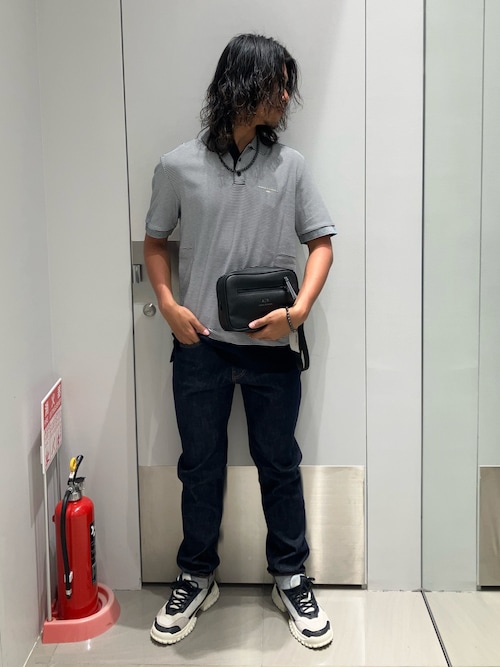 関税送料込♪ARMANI EXCHANGE/デニム スリッポンスニーカー セール】【A|X アルマーニ エクスチェンジ】AXロゴ スリッポン