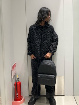 「アイテム（バックパック/リュック）」を使った、TAKUYAさん（メンズ・174cm）の秋コーディネート