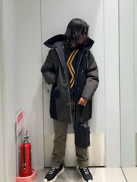「アイテム（トレンチコート）」を使った、TAKUYAさん（メンズ・174cm）の秋コーディネート