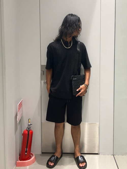 A|X アルマーニ エクスチェンジ】ICON スウェットハーフパンツ（その他