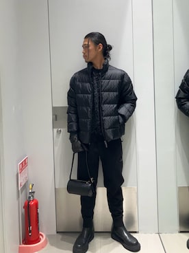 「アイテム（手袋）」を使った、TAKUYAさん（メンズ・174cm）の冬コーディネート