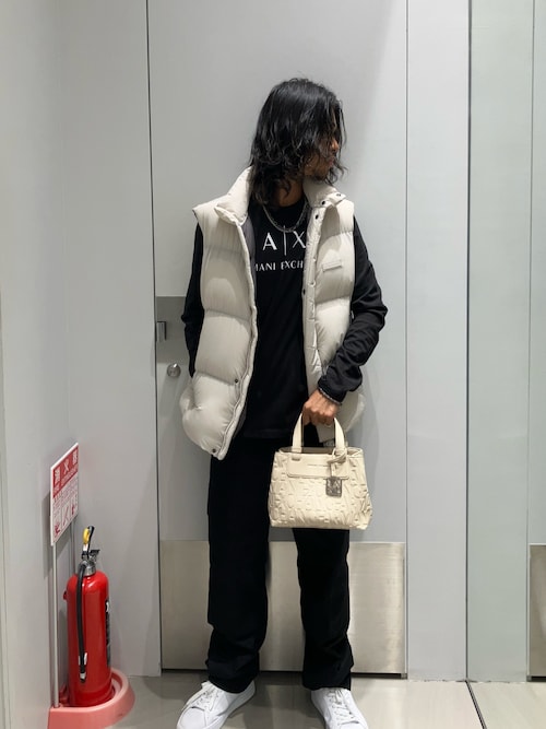 A|X アルマーニ エクスチェンジ】オールオーバーエンボスロゴ ミニ