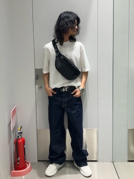 「ARMANI EXCHANGE（アルマーニエクスチェンジ）のアイテム（腕時計）」を使った、TAKUYAさん（メンズ・174cm）の春コーディネート