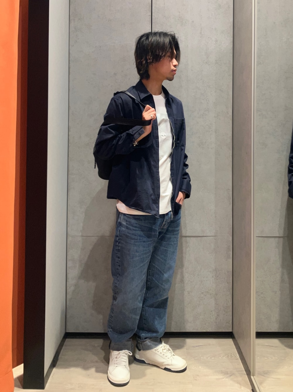 ARMANI EXCHANGE◆ニット・セーター(薄手)/S/コットン/BLK/6kym1qymp8z ARMANI EXCHANGE（アルマーニエクスチェンジ）の「【A|X