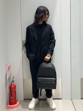 「アイテム（バックパック/リュック）」を使った、TAKUYAさん（メンズ・174cm）の夏コーディネート
