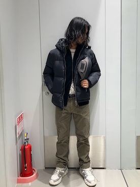 「アイテム（ボディバッグ/ウエストポーチ）」を使った、TAKUYAさん（メンズ・174cm）の秋コーディネート