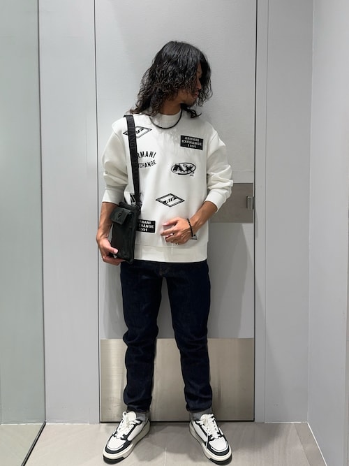 セール】【A|X アルマーニ エクスチェンジ】ロゴパッチ クルー