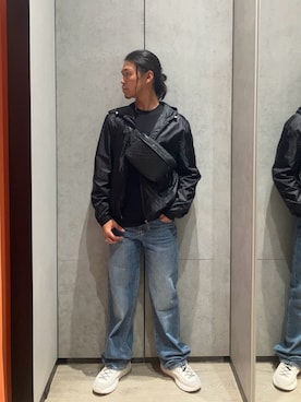 「armaniexchange」｜TAKUYAさん（メンズ・174cm）の秋コーディネート