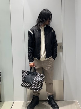 「アイテム（ブルゾン）」を使った、TAKUYAさん（メンズ・174cm）の夏コーディネート