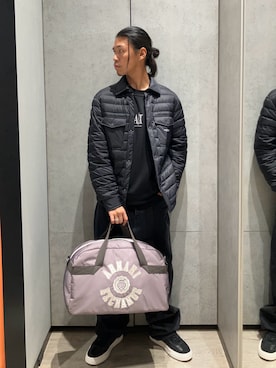 「armaniexchange」｜TAKUYAさん（メンズ・174cm）の秋コーディネート