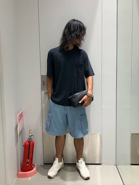 「アイテム（ボディバッグ/ウエストポーチ）」を使った、TAKUYAさん（メンズ・174cm）の夏コーディネート