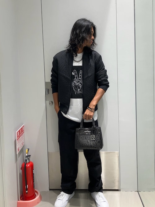 A|X アルマーニ エクスチェンジ】キルティング ボンバージャケット