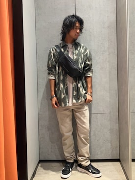 「AXchange」｜「アイテム（アナログ腕時計）」を使った、TAKUYAさん（メンズ・174cm）の秋コーディネート