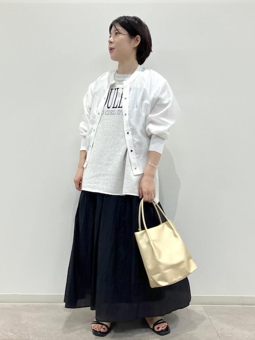 【tcome】ROPE　ロペ　コットン　オーガンジー　シアー　ブルゾン ROPÉ(ロペ) / コットンオーガンジーシアーブルゾン (ジャケット