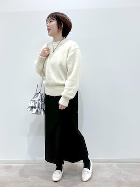 「GDC53130」｜ゆんさん（レディース・155cm）の冬コーディネート