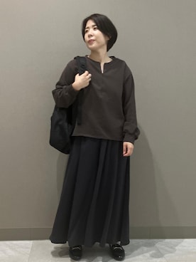 「アイテム（バックパック/リュック）」を使った、ゆんさん（レディース・155cm・30代）の秋コーディネート