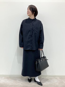 「ブルべ夏」｜ゆんさん（レディース・155cm）の秋コーディネート