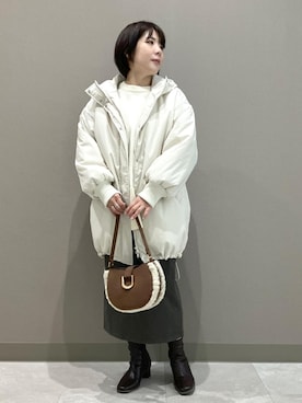 「ブルべ夏」｜ゆんさん（レディース・155cm）の秋コーディネート