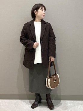 「アイテム（テーラードジャケット）」を使った、ゆんさん（レディース・155cm・30代）の秋コーディネート