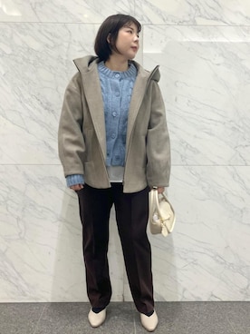 「アイテム（カーディガン/ボレロ）」を使った、ゆんさん（レディース・155cm・30代）の冬コーディネート