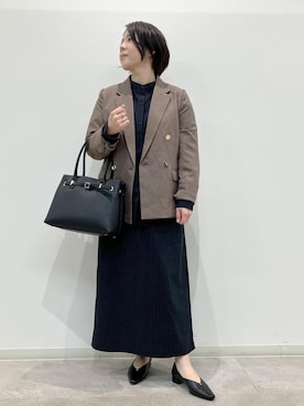 「ブルべ夏」｜ゆんさん（レディース・155cm）の秋コーディネート